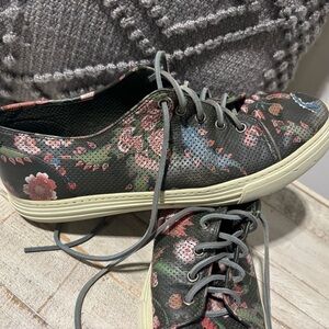 Men’s Gucci Med Orn Flow Shagreen Floral Shoes-Sz 11